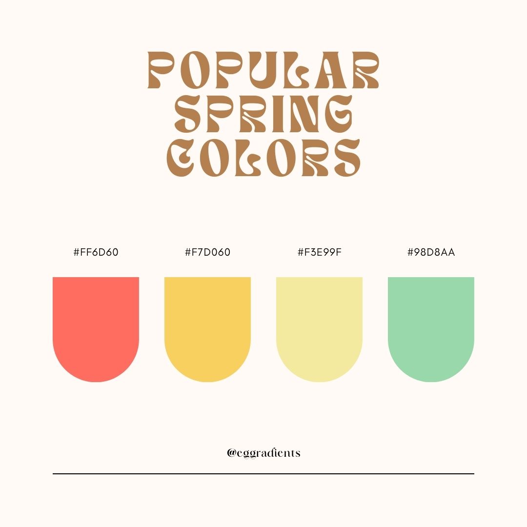 +60 Spring Color Palette Best Color Combinations with Codes